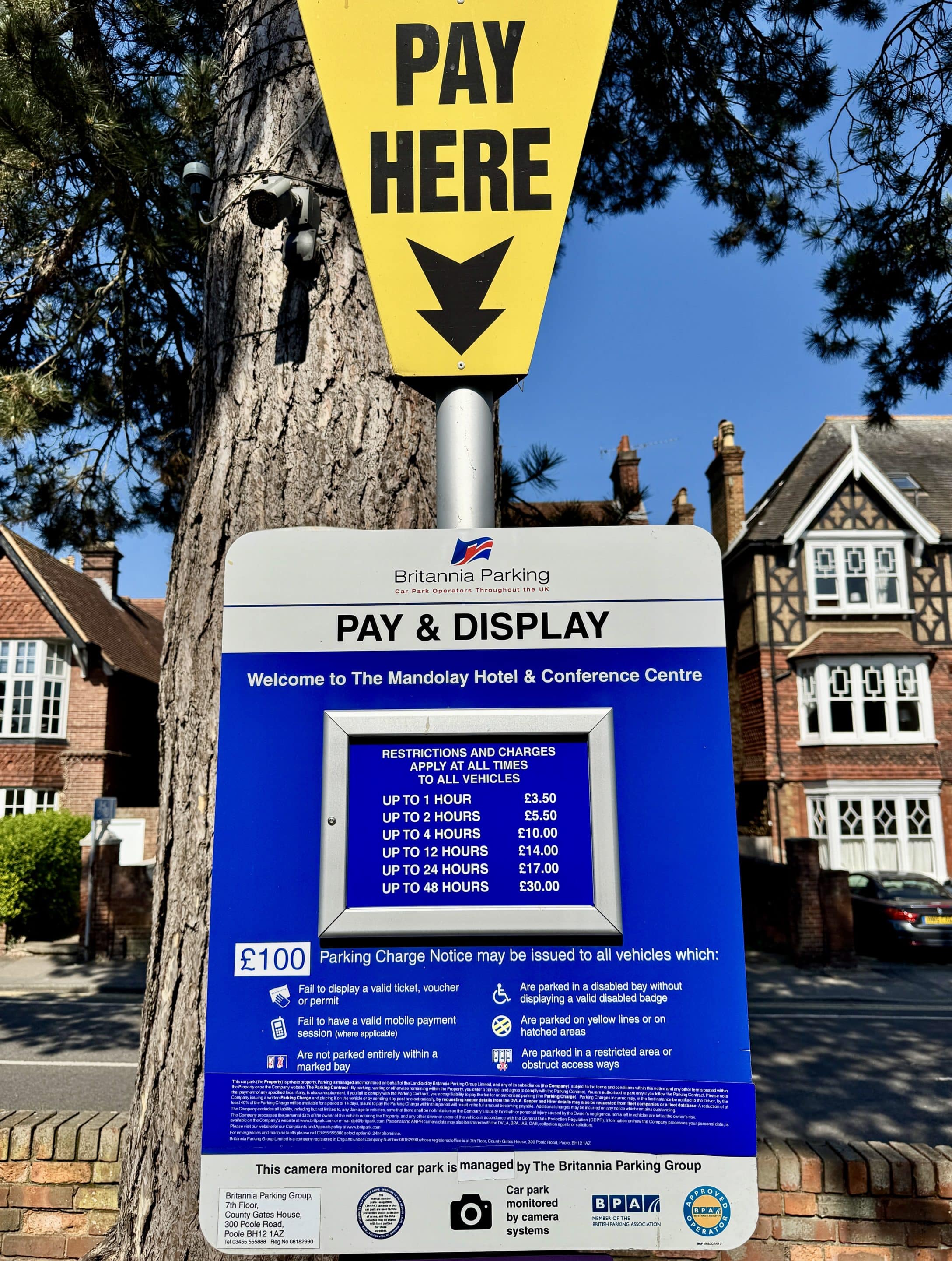 Parking Tariffs as of May 2025